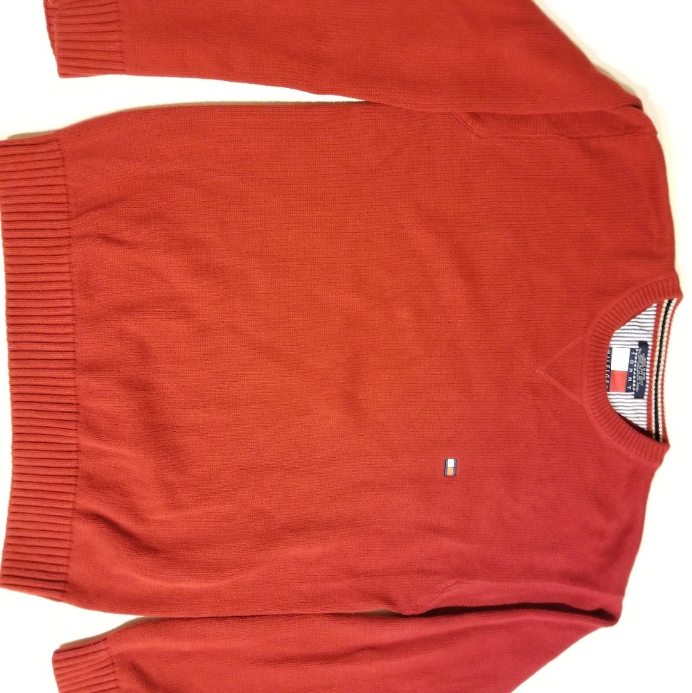 Tommy Hilfiger Mens XL Pull Over Crew Neck Cot